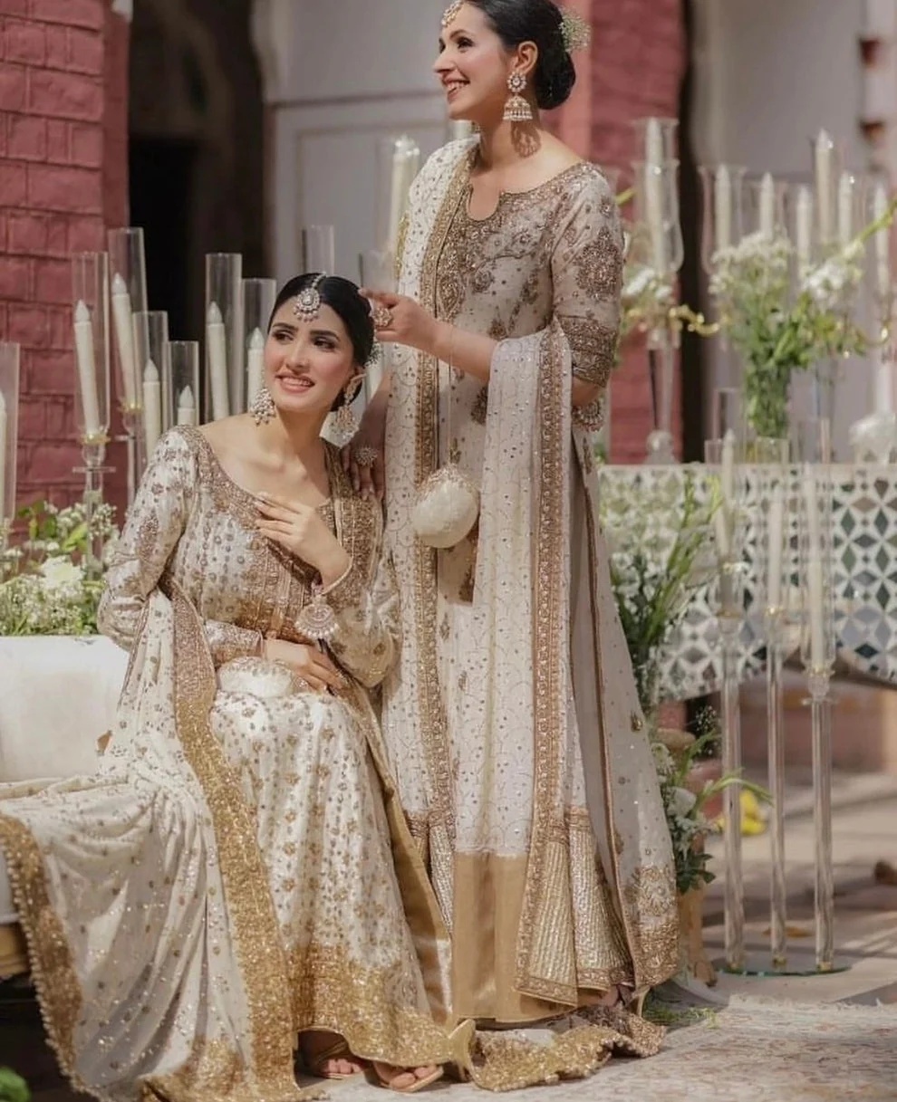 Haris Shakeel - Ivory White pakistani fashion outfit in white, ivory…
